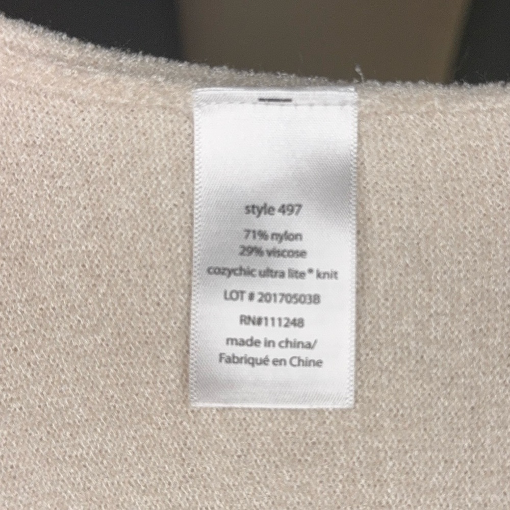 Barefoot Dreams Short-Sleeve Cozy Cream Cardigan - Picture 6 of 7